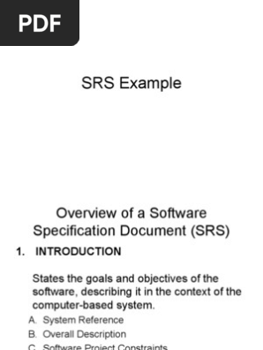 SRS Example