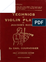 The Technics of Violin Playing on Joaqui - Courvoisier, Karl, 1846-1908