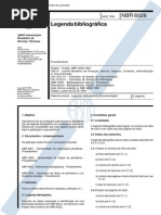 NBR 6026 (Mar 1994) - Legenda bibliográfica