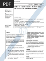 NBR 7323 (Fev 1993) - Filtro do óleo hidráulico - Determinação do colapso do elemento filtrante