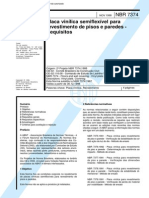 NBR 7374 (Nov 1998) - Placa vinílica semiflexível para revestimento de pisos e paredes - Requisitos