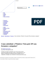 Como Substituir o Windows Vista Pelo XP Sem Formatar A Máquina