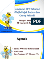 Slide Pengisian SPT Tahunan Badan Dan OP Sesuai PP No. 46 Tahun 2013