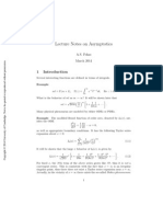 Asymptotic Methods Lecture Notes