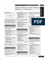 IV Operaciones Recíprocas Diversas Entre Empresas Financieras y Empresas No Financieras