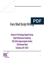 Korn Shell Script Writing