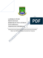 Download Kebijakan  Aturan Tata Kelola TI Pemerintah Kota Tangerang by don juri SN216039891 doc pdf