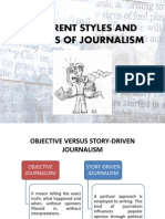 Different Styles and Models of Journalism
