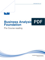 BCS Business Analysis Pre-Course Reading PDF