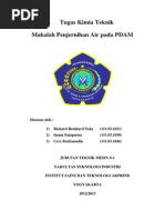 Download Makalah Penjernihan Air Pdam Kimia Teknik by Richard Noky SN216048822 doc pdf
