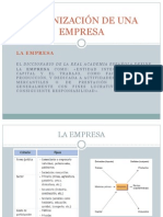 ORGANIZACIÓN DE UNA EMPRESA