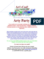 Arty Party Flyer