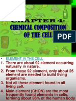 Bio f4 Chap 4 Chemical Composition of The Cell