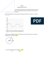 Trigonometry Assessment Professional Development