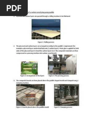 Manufacturing Process of a Carbon Wood Ping Pong Paddle