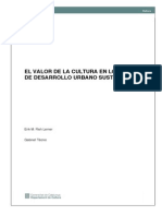 Erik M. Rish Lerner - El Valor de La Cultura en Los Procesos de Desarrollo Urbano Sustentable