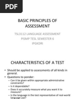 3 - Basic Principles of Assessment