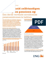ZZP Barometer - Themarapport "Pensioen" - I.S.M. ING Economisch Bureau
