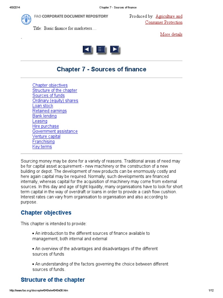 Sources of Finance for Marketers | PDF | Lease | Preferred Stock