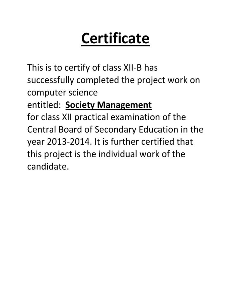 Class XII-B Computer Science Project | PDF | Career & Growth | Art