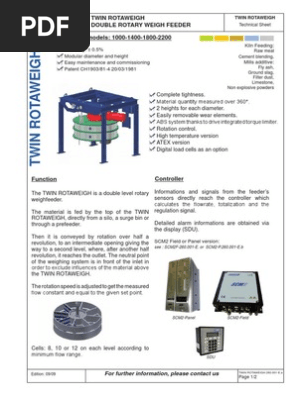 Twin Rotaweigh Rotor Scale Flow Measurement Mechanical