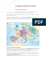 Unidad 9. Cambios políticos económicos y sociales