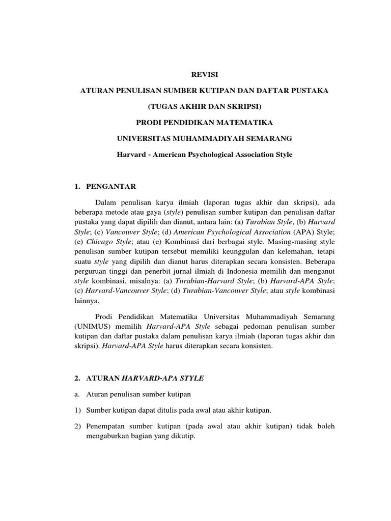 12++ Contoh kutipan daftar pustaka di akhir teks information