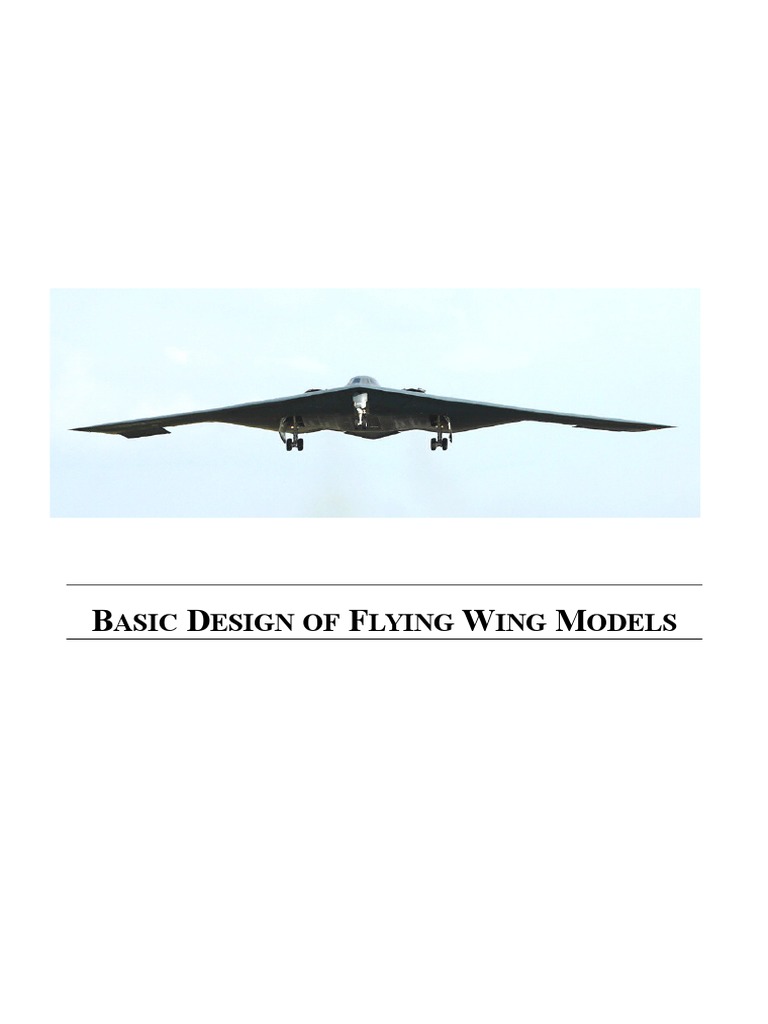 Basic Design of Flying Wing Models | PDF | Lift (Force) | Airfoil