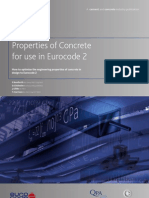 Properties of Concrete For Use in Eurocode 2