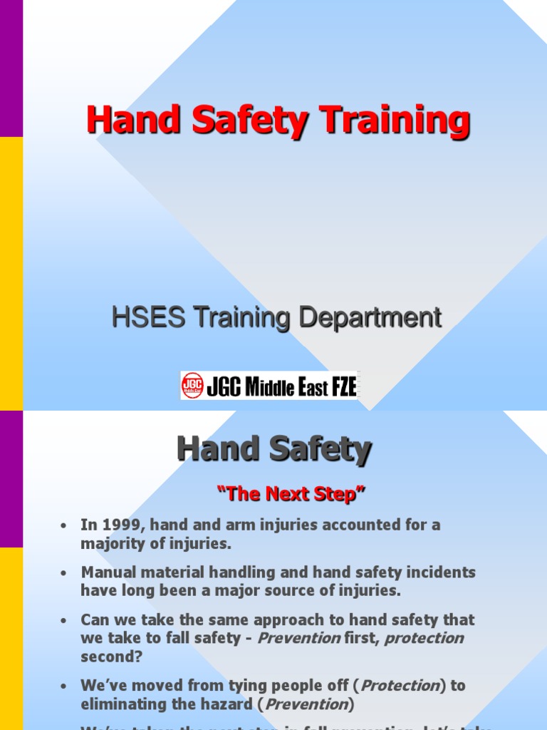 Hand Safety TrainingFINAL PDF Glove Personal Protective Equipment