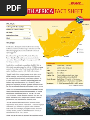 Exporting to South Africa Fact Sheet