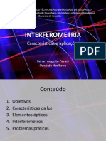 Interferometria Características Aplicações