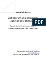 16127306 Esbozos de Una Moral Sin Sancion Ni Obligacion JeanMarie Guyau