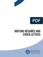 Writing Resumes and Cover Letters