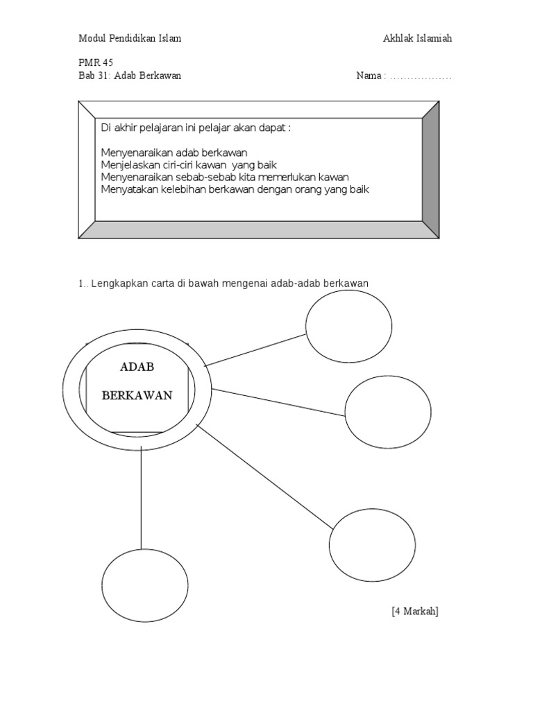 Modul Adab Berkawan Pdf