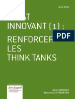 Kevin Brookes et Benjamin Le Pendeven : L'Etat innovant (1) : Renforcer les think tanks