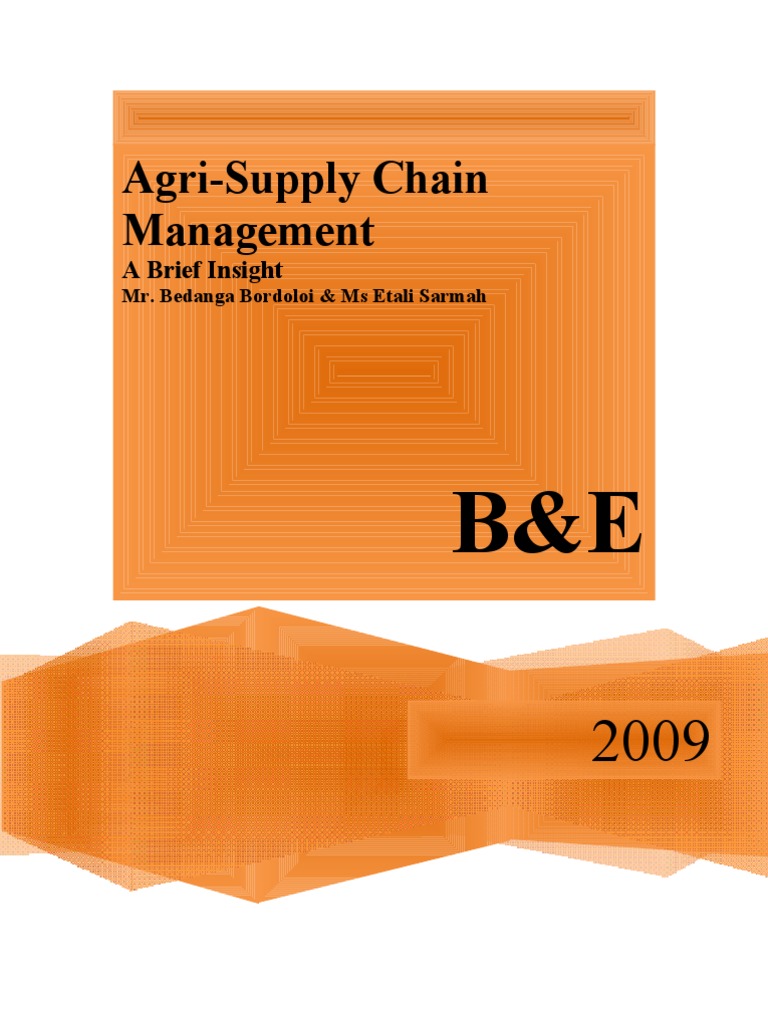 AgriSupply Chain Management Bedanga & Etali PDF Business