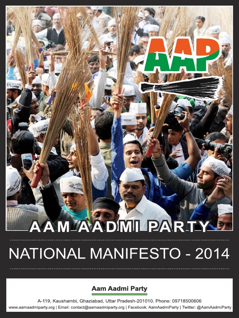 AAP National Manifesto 2014 PDF