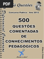 Conhecimentos Pedaggicos-500questes Comentadas
