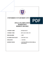 Final BFC 2073 at Bfc21103 Hydraulics - s11112