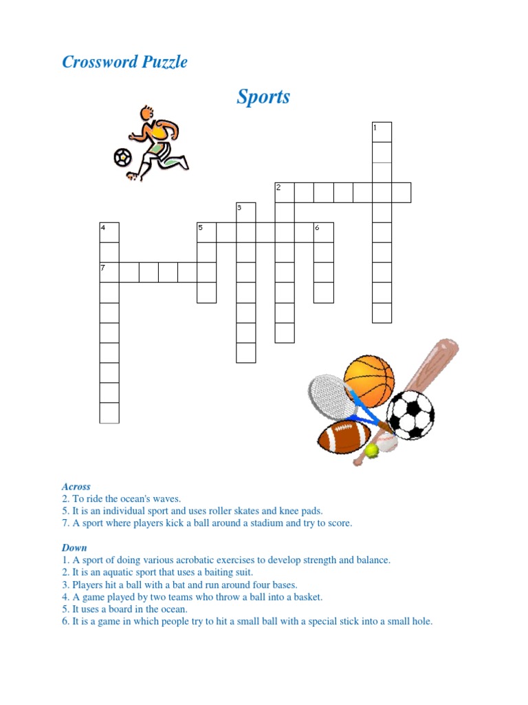 Sports crossword puzzle guide | pdf | summer olympic sports | sports