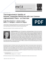 Thermogravimetric Stability of Polymer Composites Reinforced With Less Common Lignocellulosic Fibers - An Overview