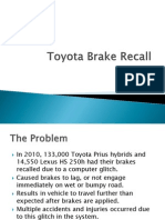 Toyota Brake Recall Powerpoint