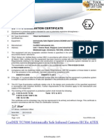 Cordex TC7000 Infrarerd Camera ATEX Certificate