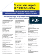Who Supports Safe and Supportive Schools? 