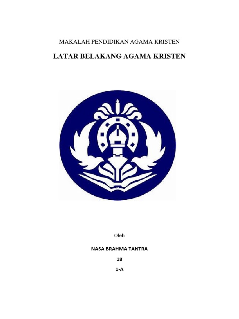 A_Makalah 'Latar Belakang Agama Kristen'