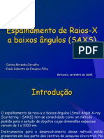 Espalhamento de Raios-X A Baixos Ângulos (SAXS)