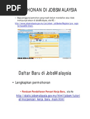 Bahan Taklimat Jobmalaysia Dari Spp Pdf