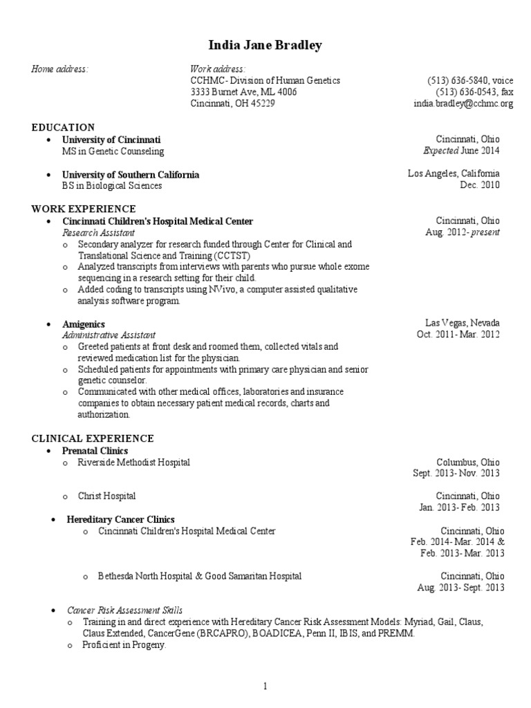 Cv skills examples picture