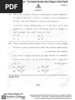 Eamcet 2009 Engineering Physics Paper